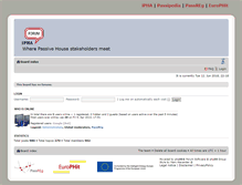 Tablet Screenshot of forum.passivehouse-international.org
